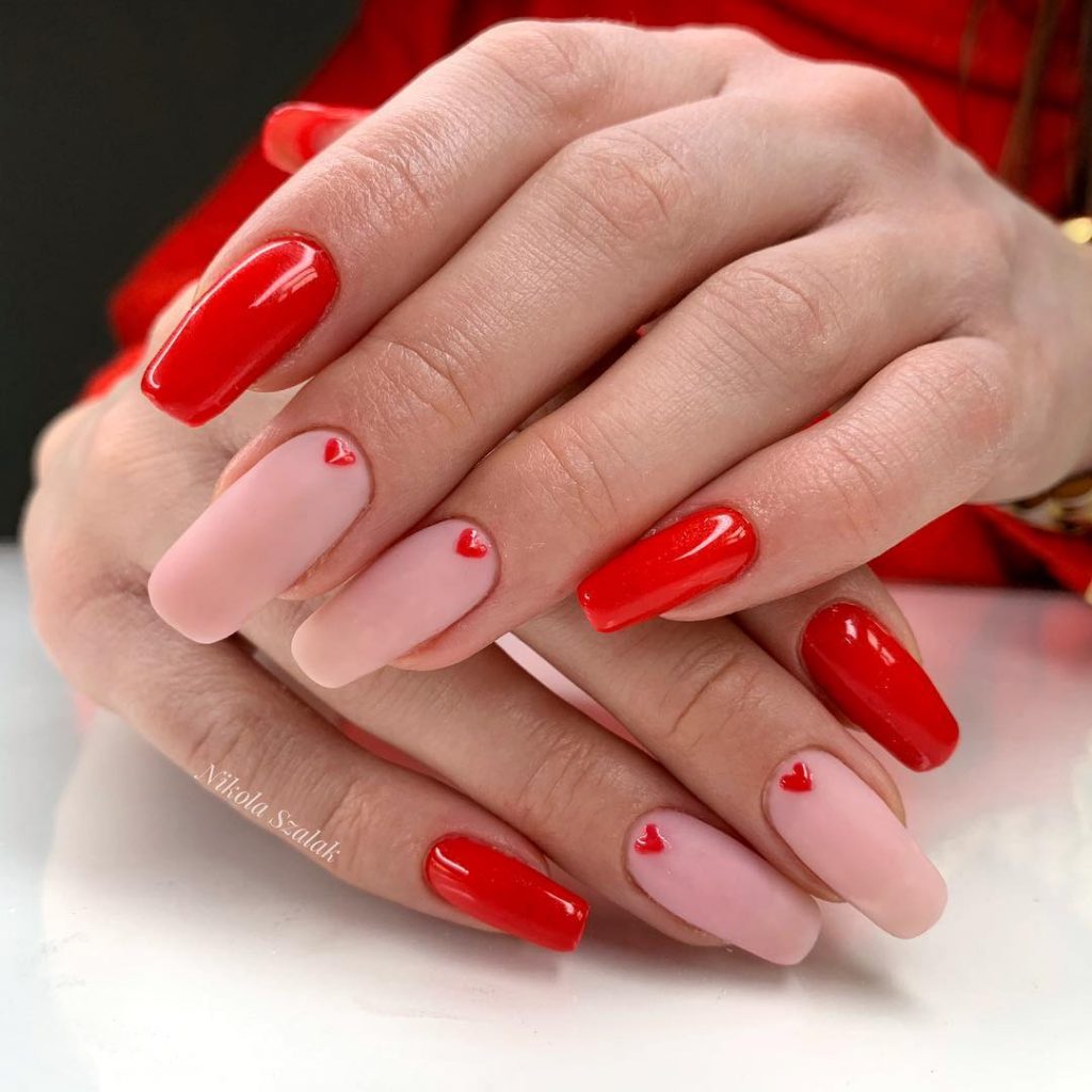 Charming Valentines Day Nail