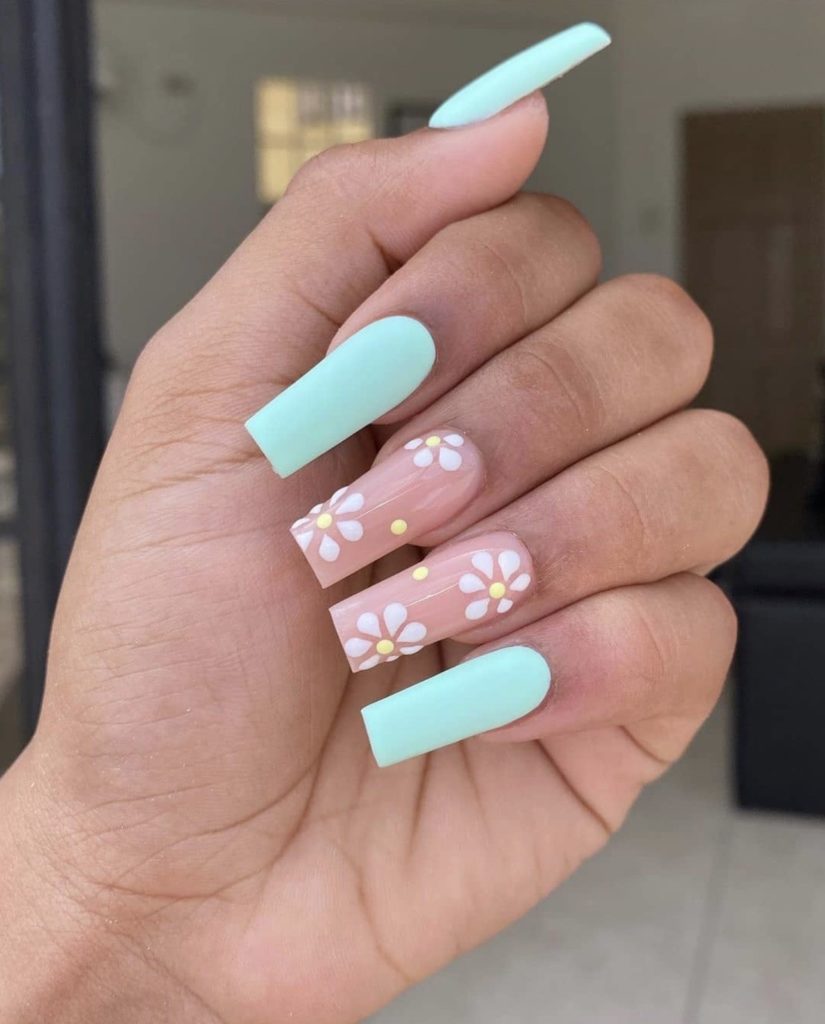 Pastel Acrylic Nail