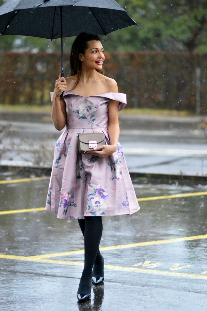 Pink Floral Dress For Valentines Day