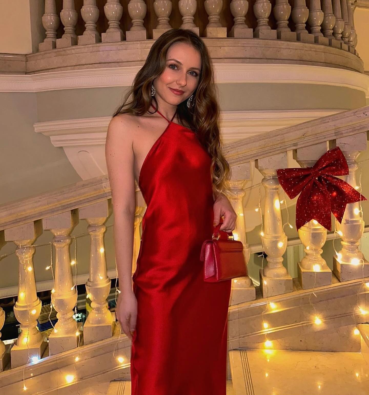 Red Halter Dress For Valentine Date Night