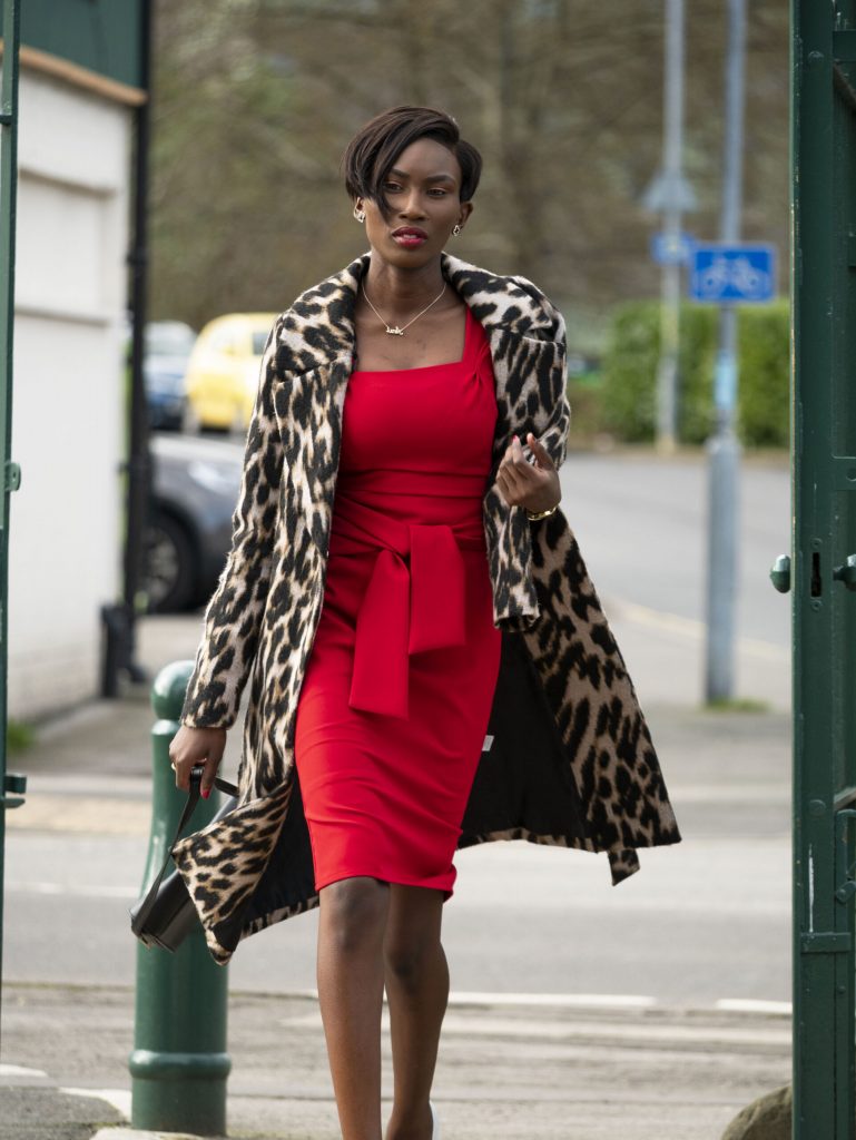 Red Dress With Jacket