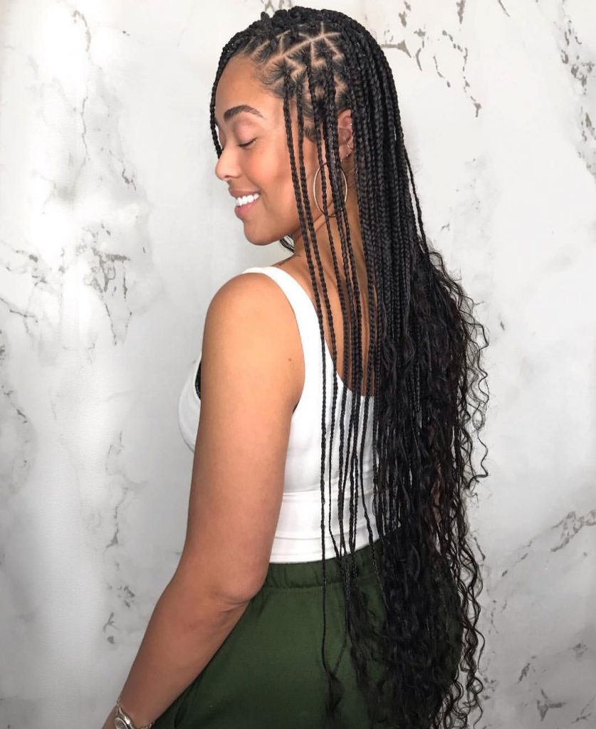 Triangle Box Braids 