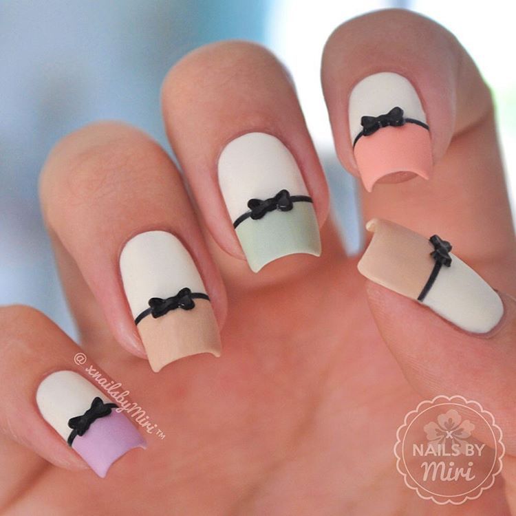 Cute Bow Nail Art