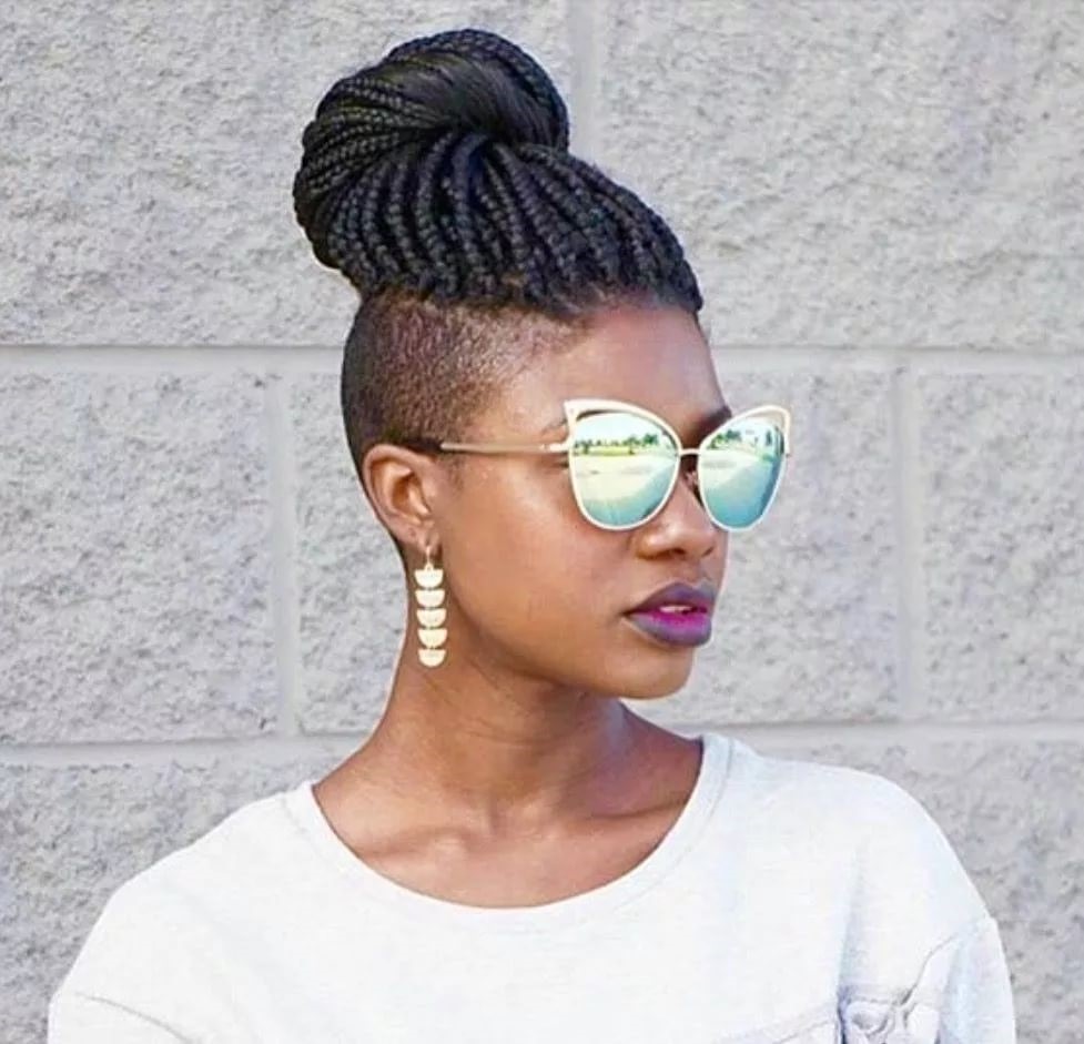  Top Knot Bun With Undercut