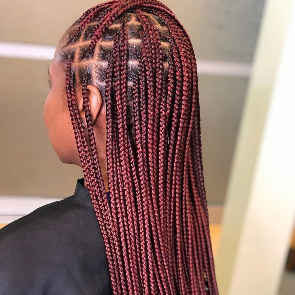 Medium Knotless Braids