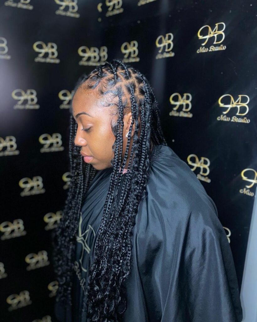 Goddess Knotless Braids