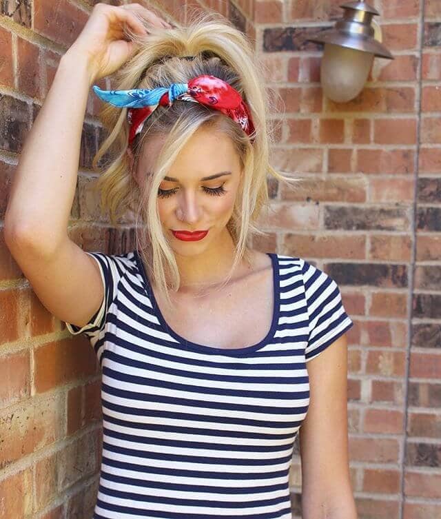 Fun Fringe Style With Bandana