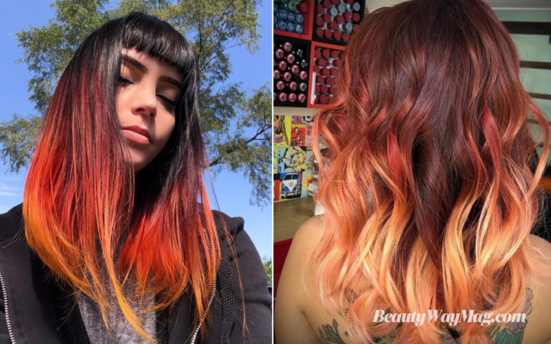 ombre fair color hairstyles