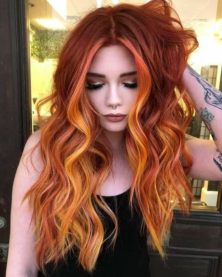 flame ombre hair