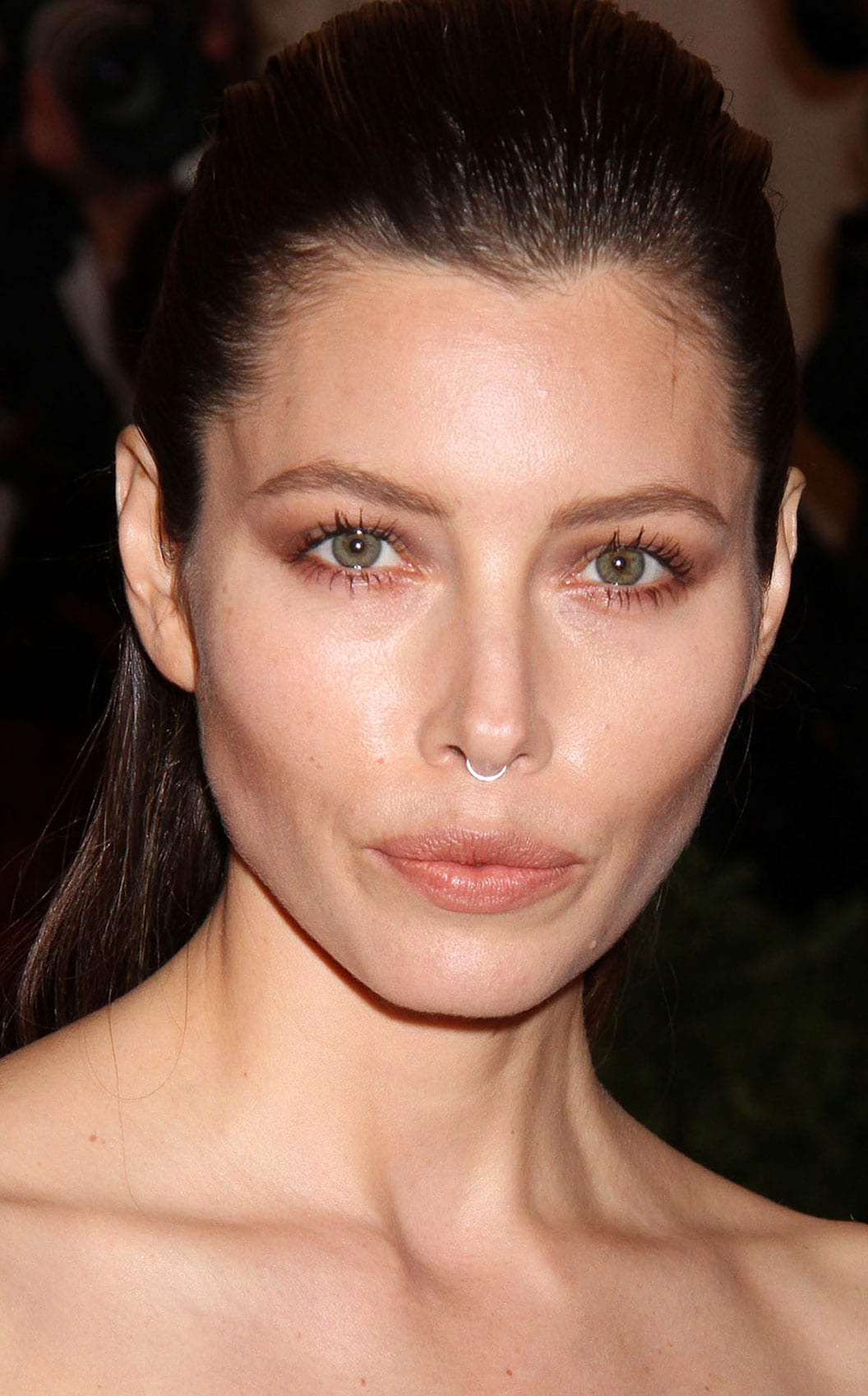 Jessica Biel Septum Piercing