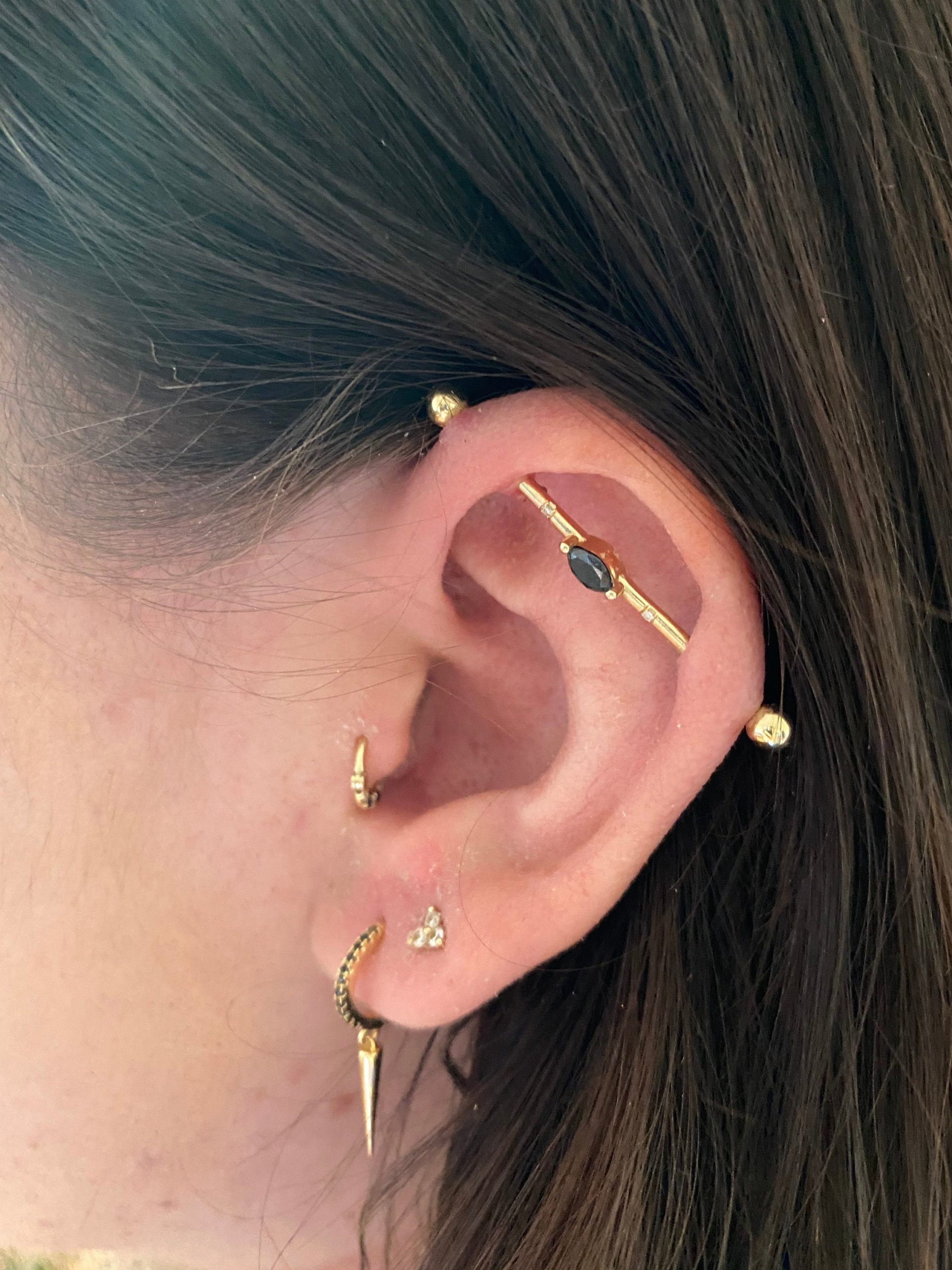 Industrial piercing guide