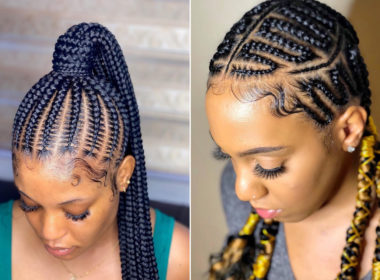 Feed-In Cornrows Hairstyles