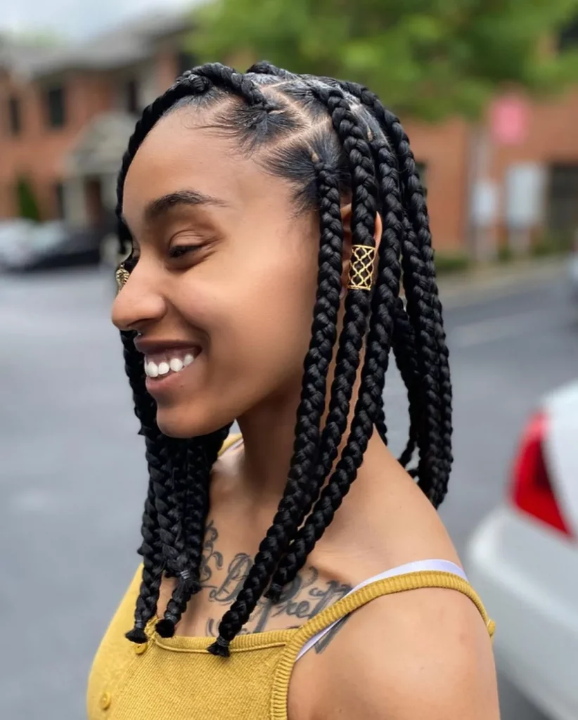 Short Jumbo Box Braids