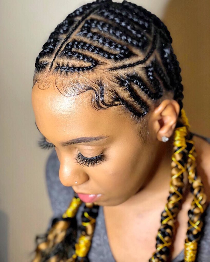 Zigzag Feed-In Cornrow