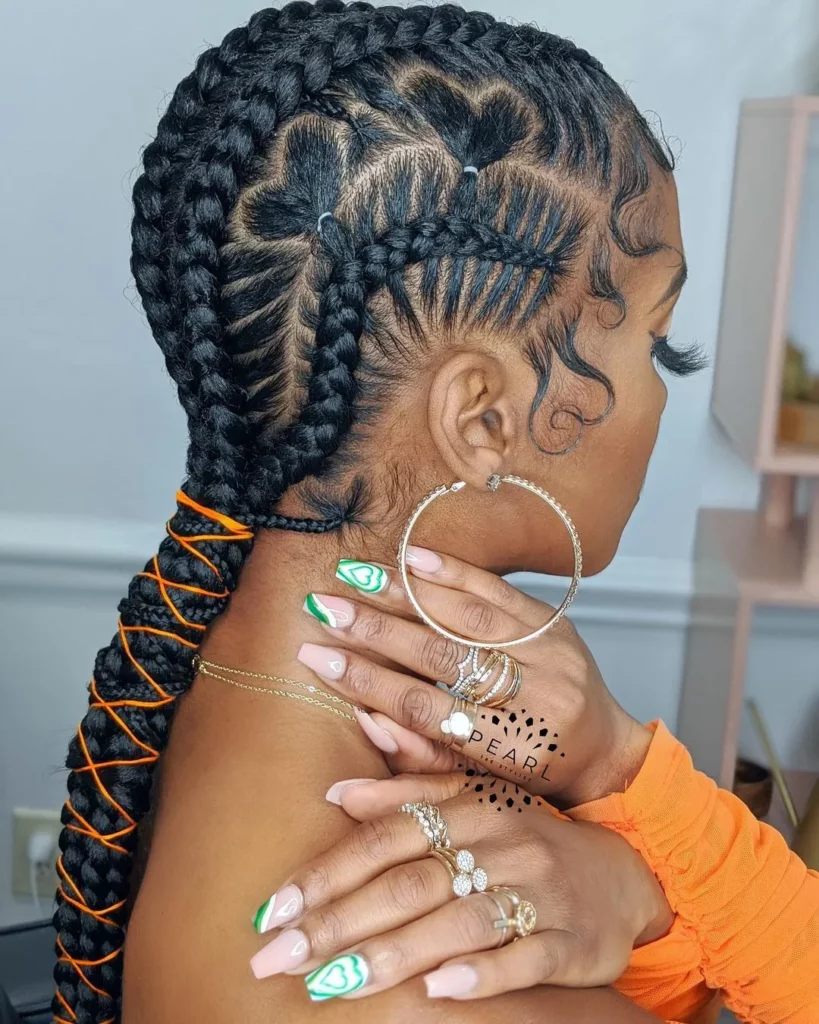 Creative Feed In Cornrow