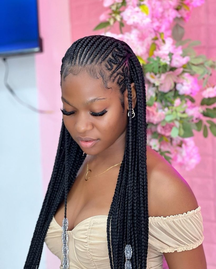 Cute Tribal Feed-In Cornrow