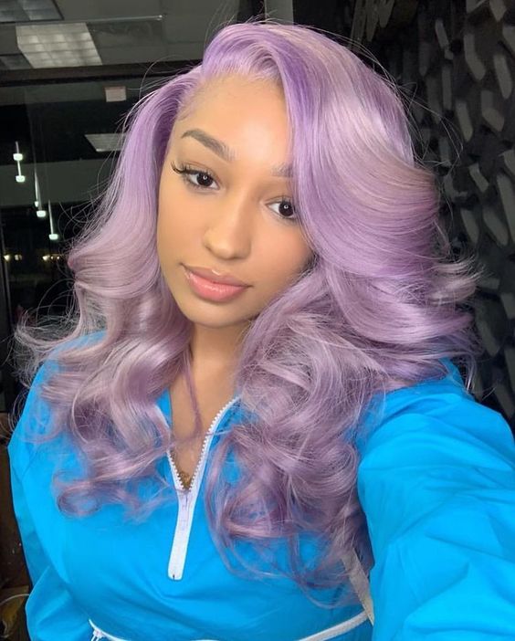 lilac colored hair trend