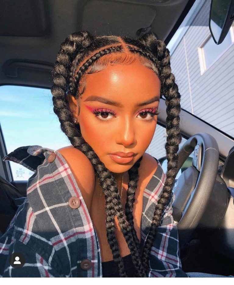 25 Middle Part Tribal Braids Ideas For 2024 BeautyWayMag