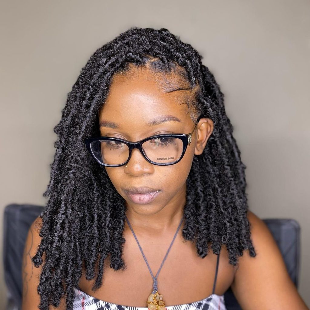 Bob Length Bohemian Buttefly Locs