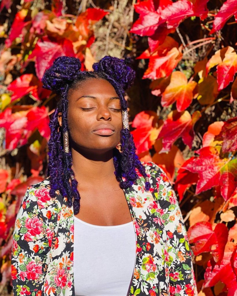 Purple Bohemian Butterfly Locs