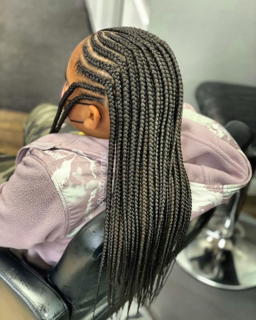 Little Girls Tribal Box Braid 