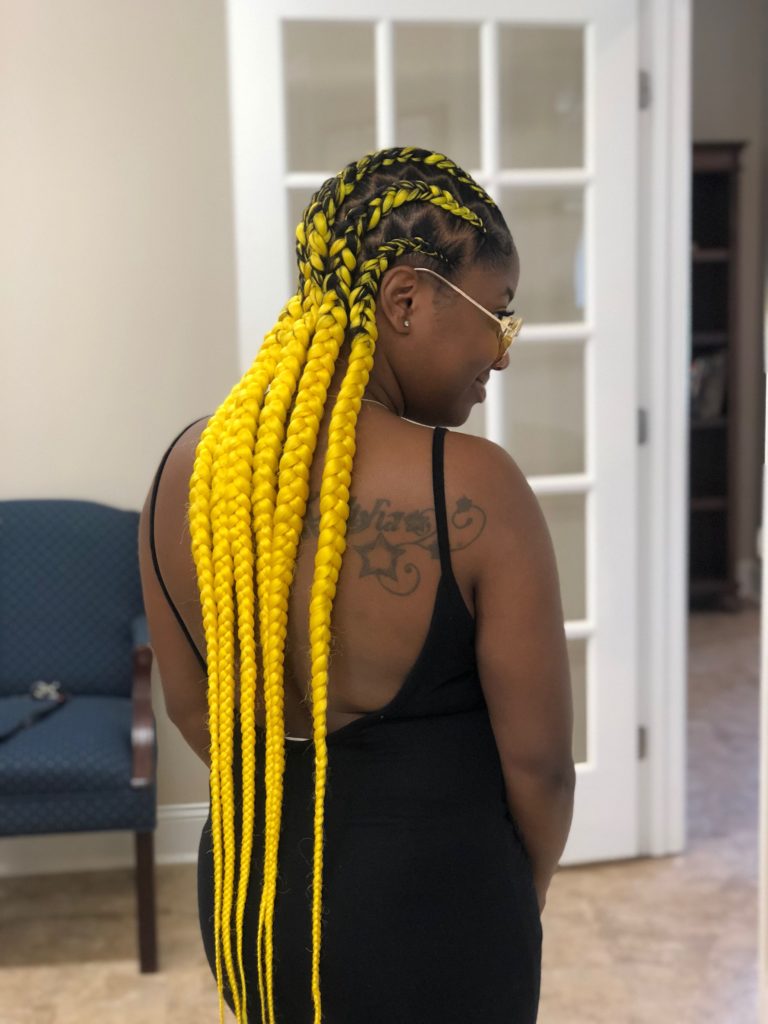 Yellow Feed-In Cornrow