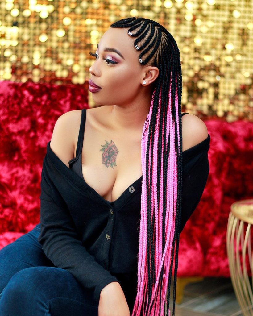 Tribal Two-Layer Cornrow Hairstyle