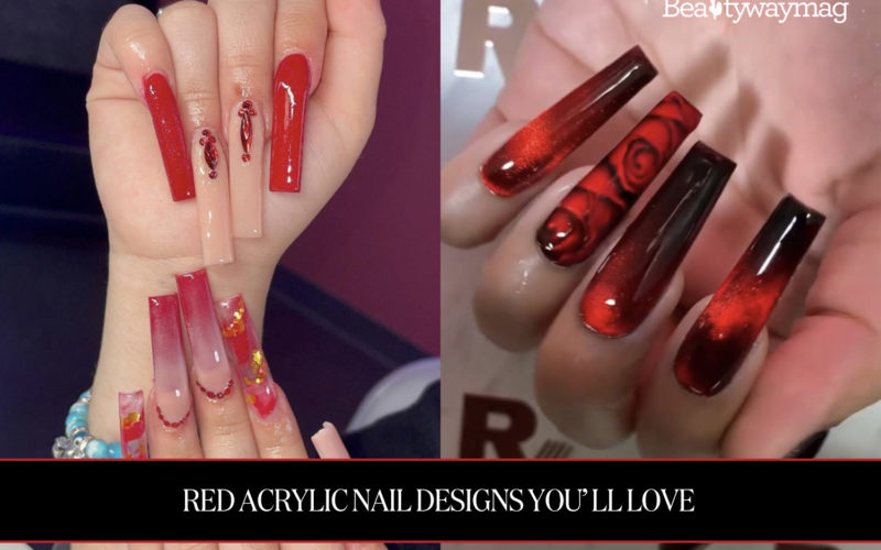 Red Acrylic Nail Designs