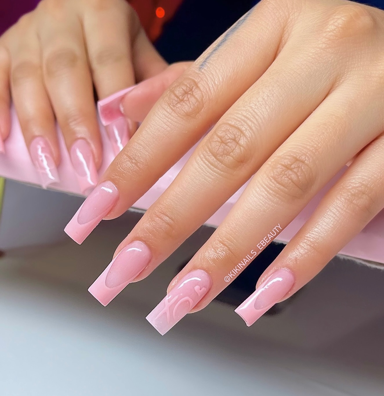 Soft Pink Acyrlic Nail