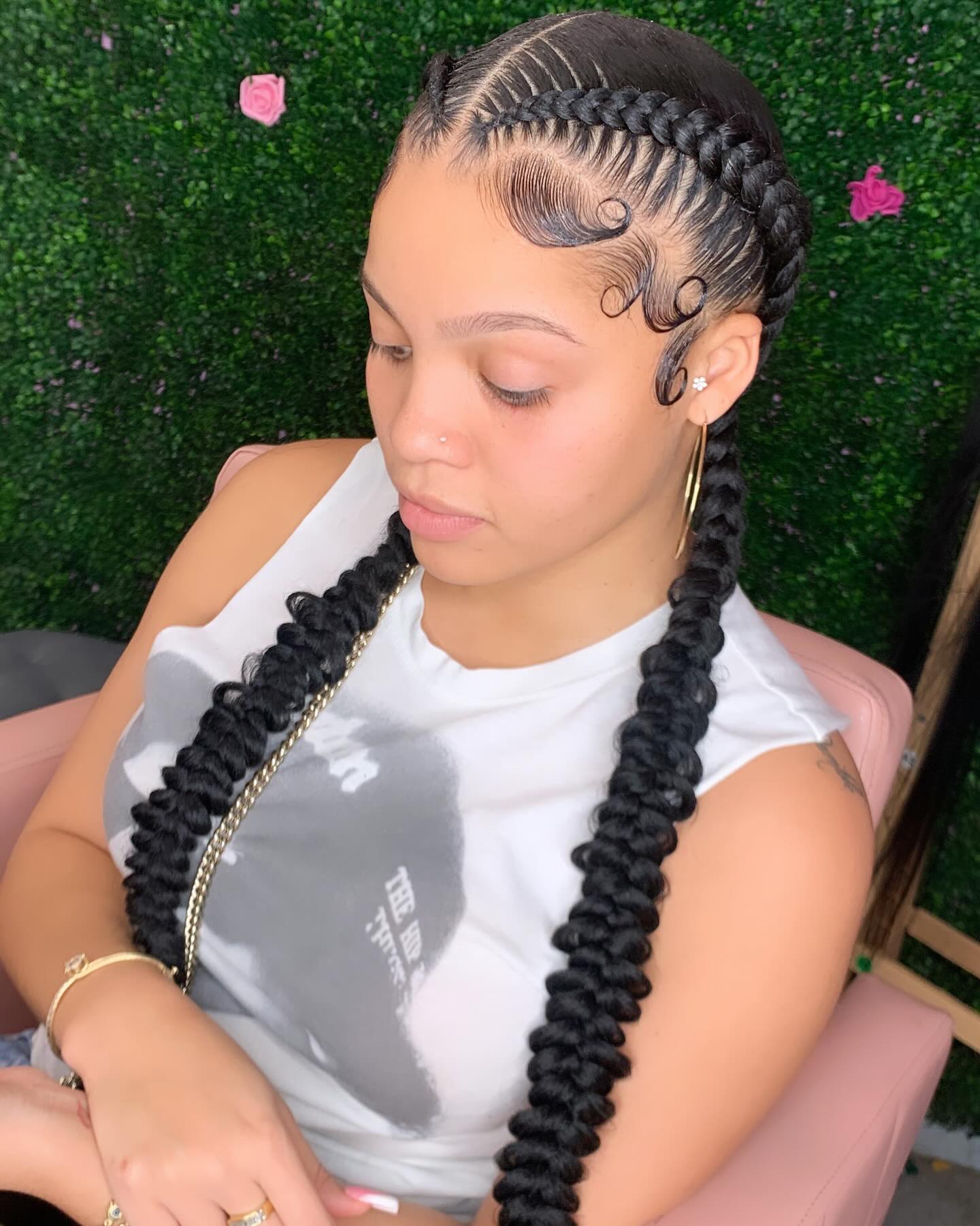 Two Butterfly Cornrows