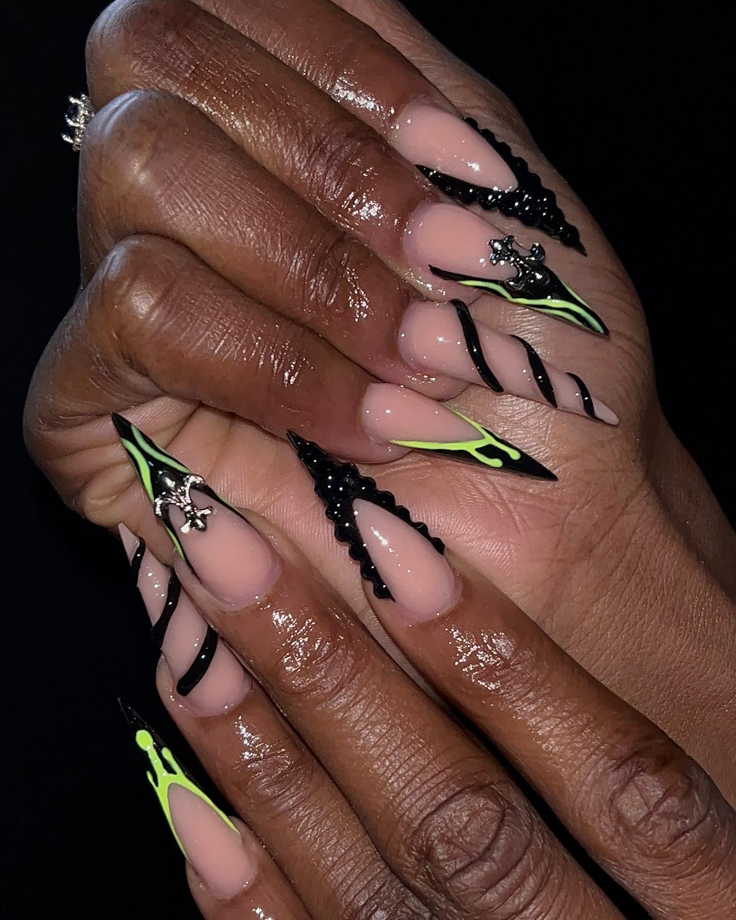 Flawless Nudie glam nails