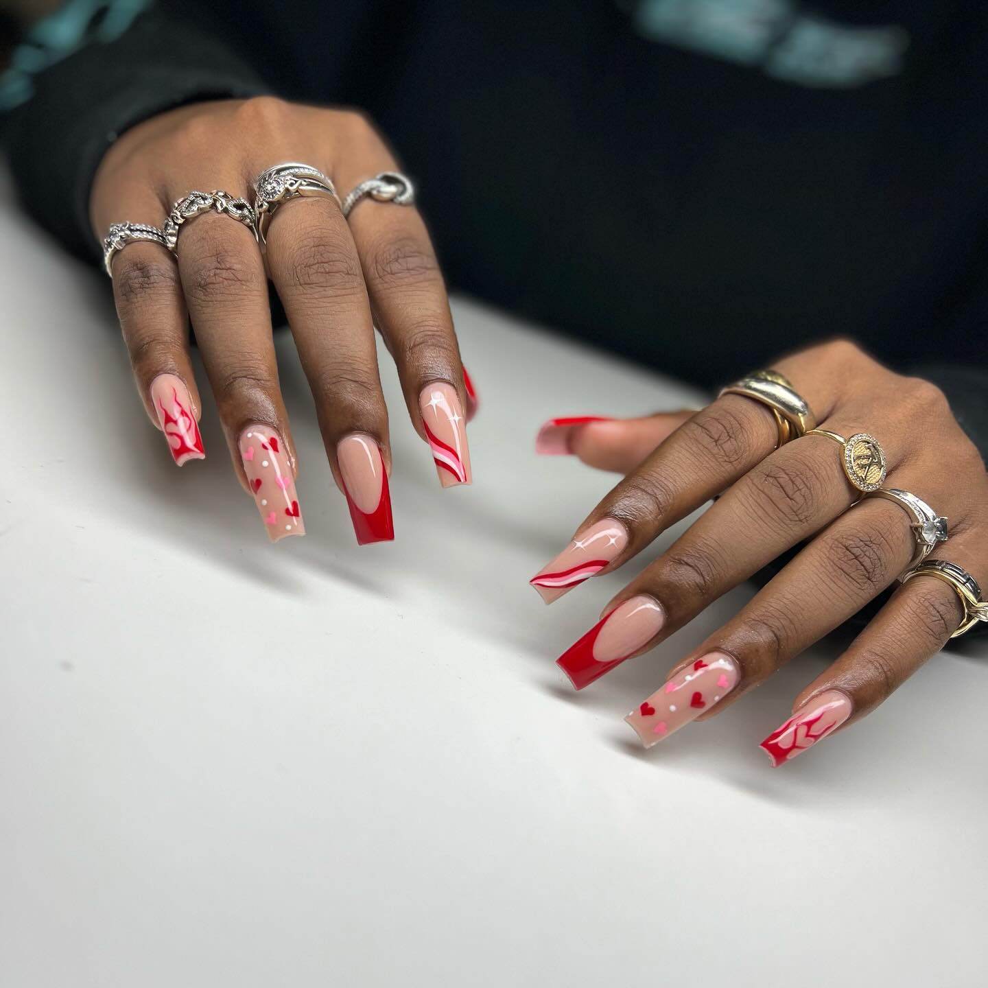 Elegant Valentine Nails