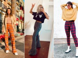 How to style plaid pants