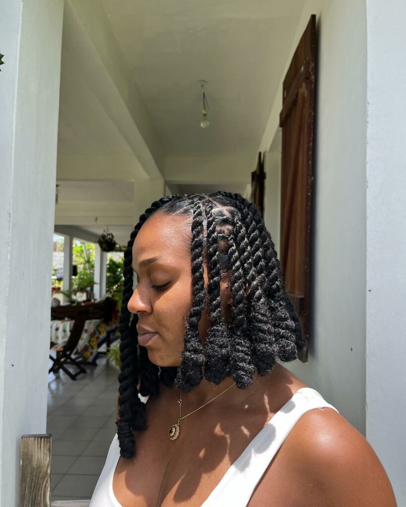 Jumbo Invincible Locs With Knotted Tips