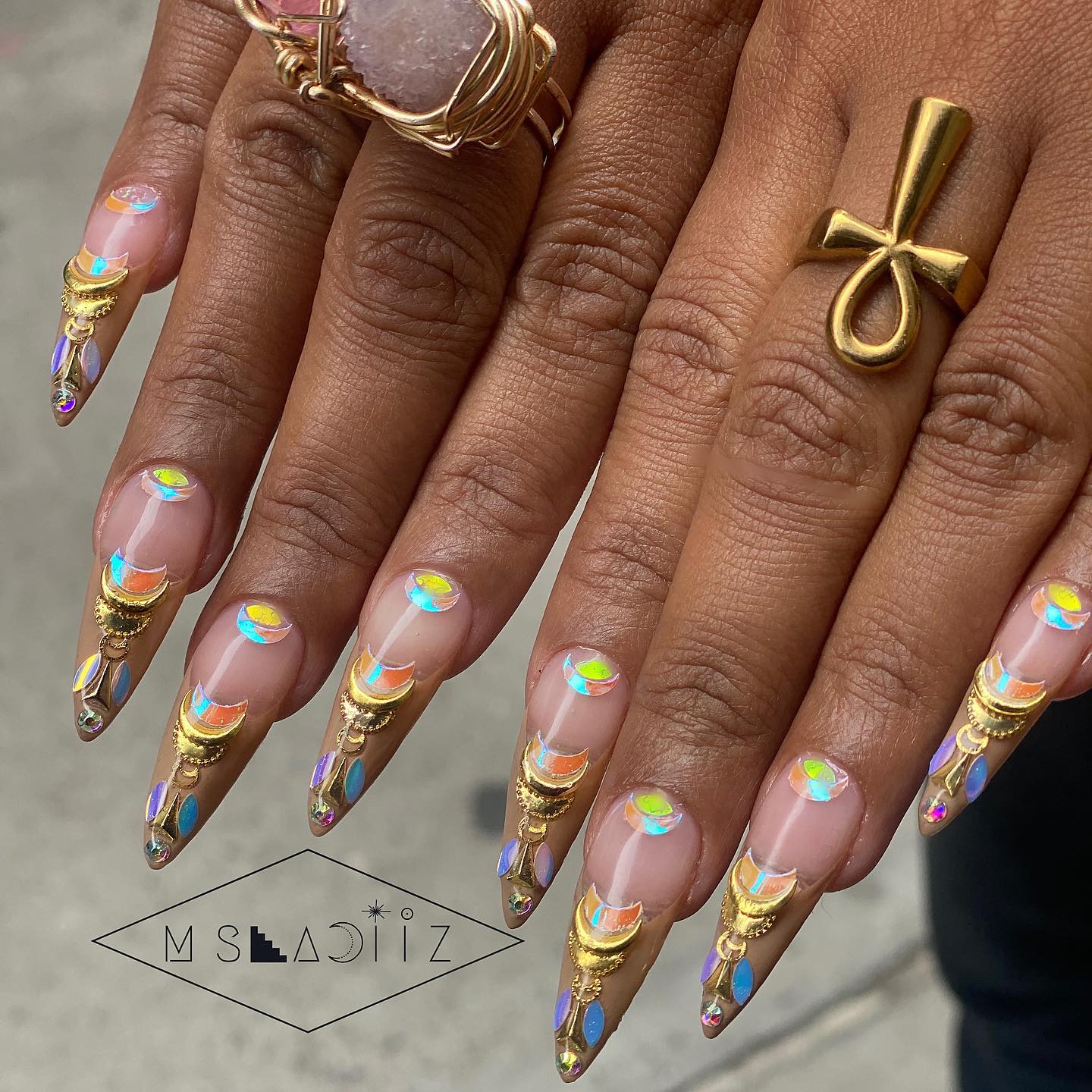 Perfect Geometry Whimsical Nails