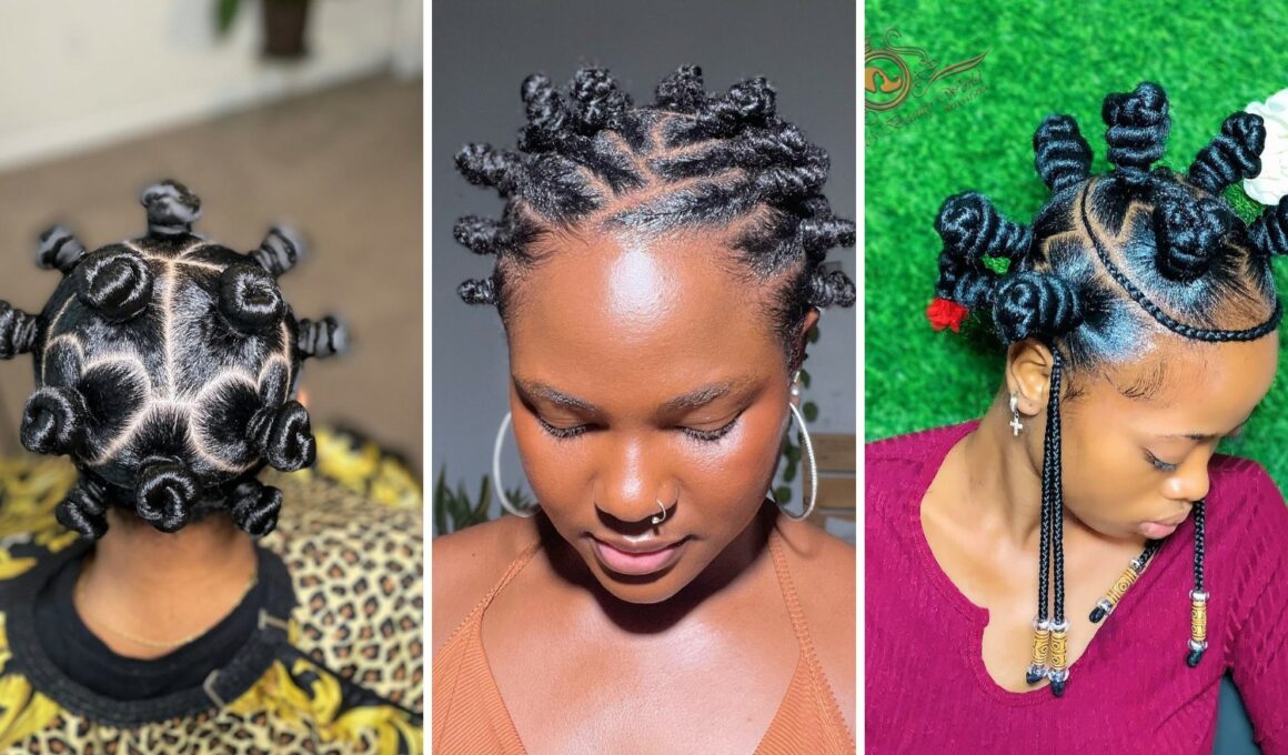 Bantu Knots Hairstyle For Natural Hair