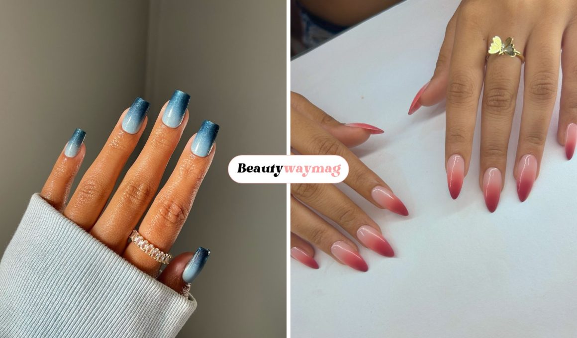 Christmas Ombre Winter Nail Designs