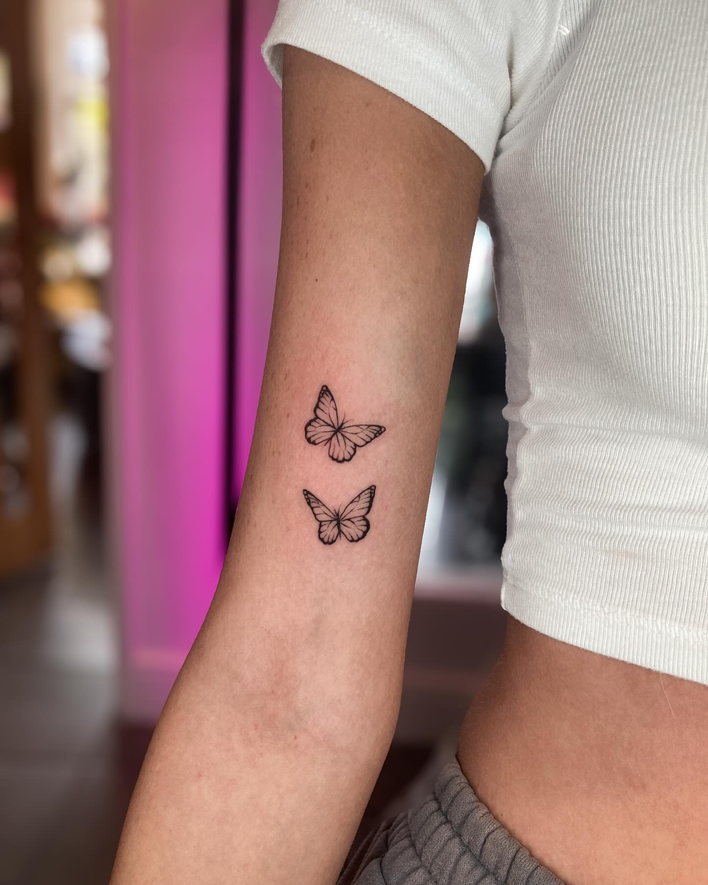 Cute Small Butterfly Tattoo