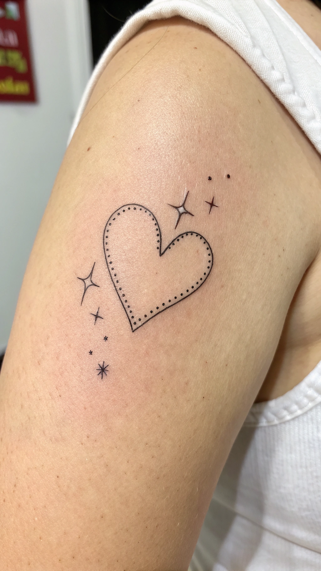 Mini Heart With Sparkle Detail