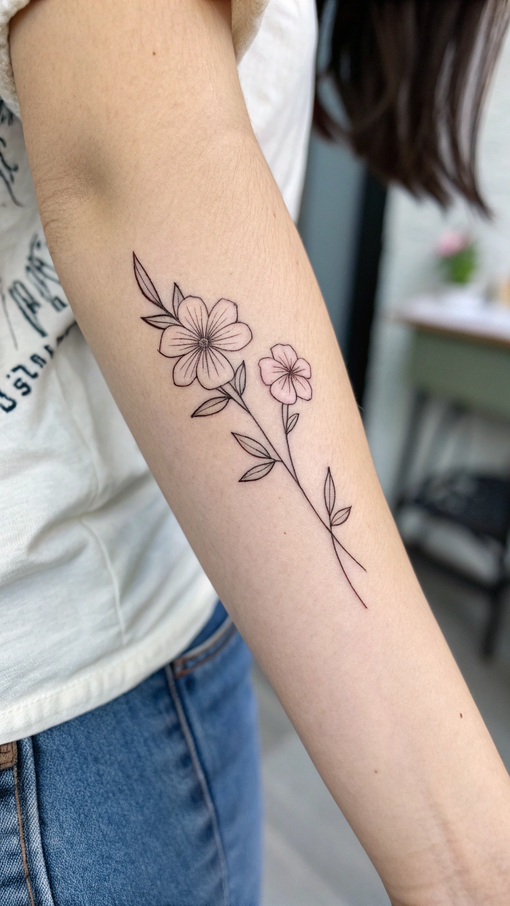 Minimal Flower With Thin Lines