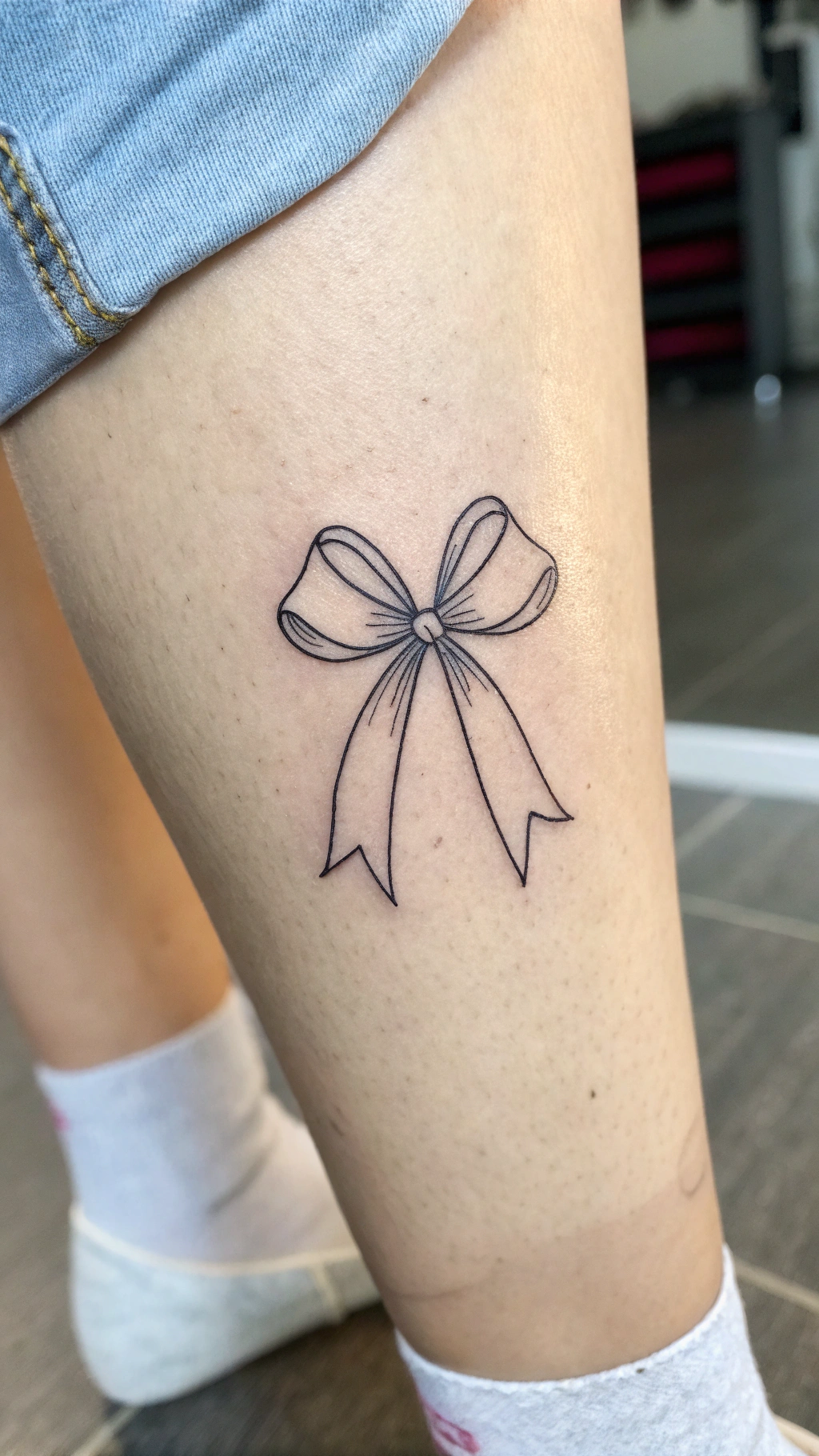 Small Ribbon Tattoo