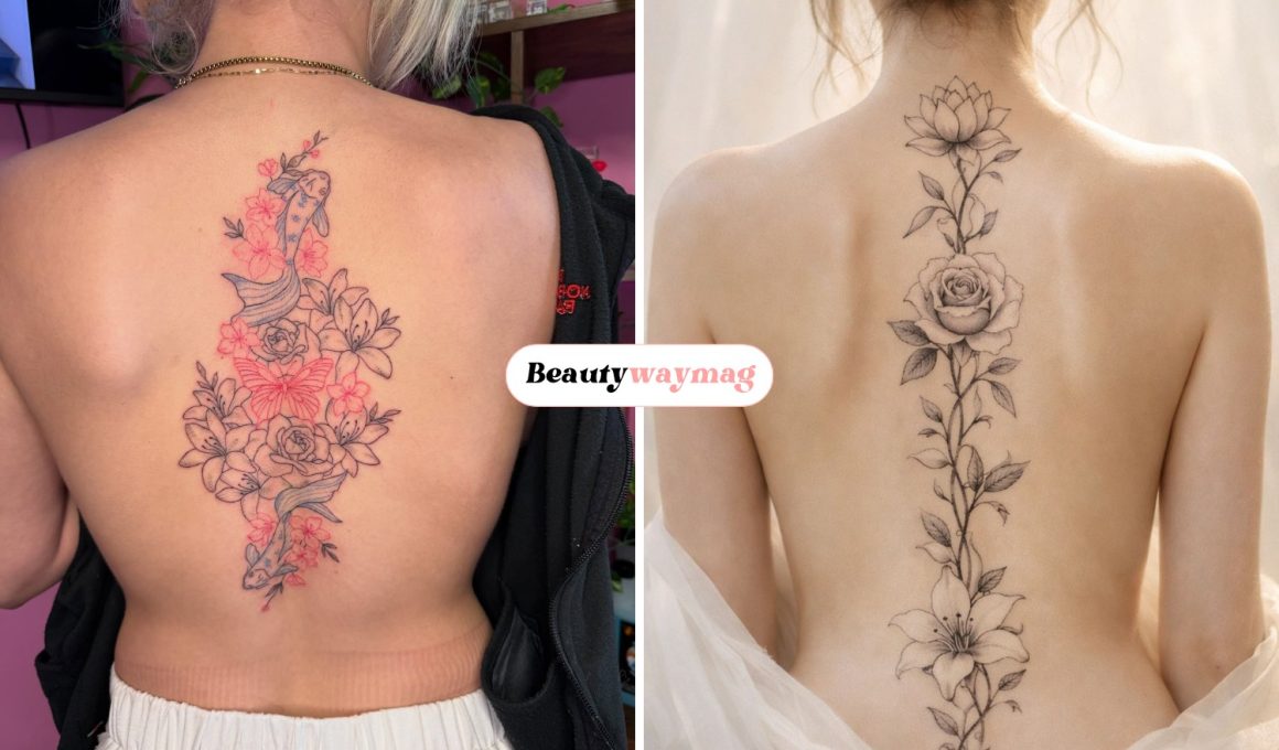 Floral Back Tattoo Ideas