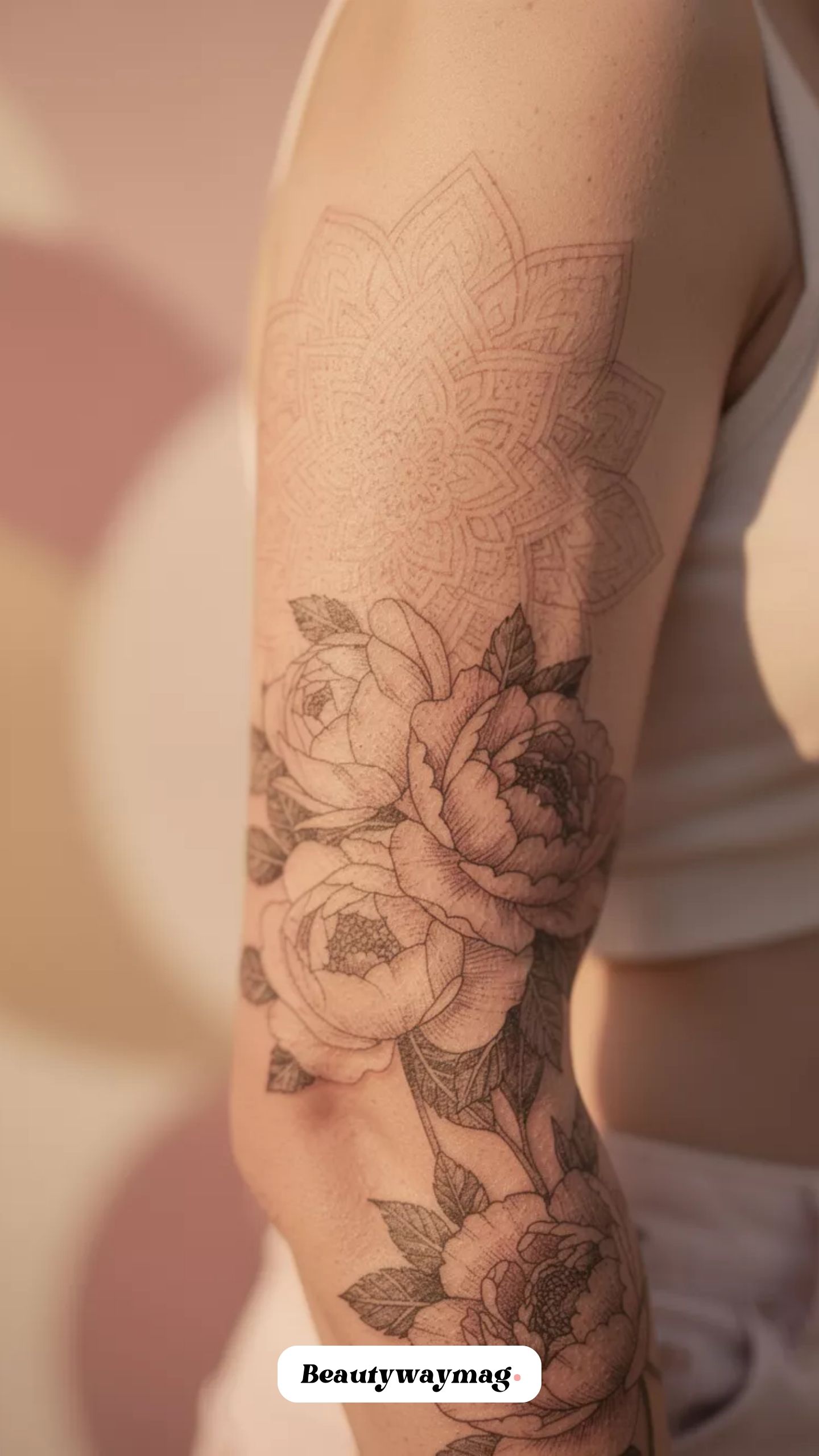 Floral Mandala Accent Sleeve