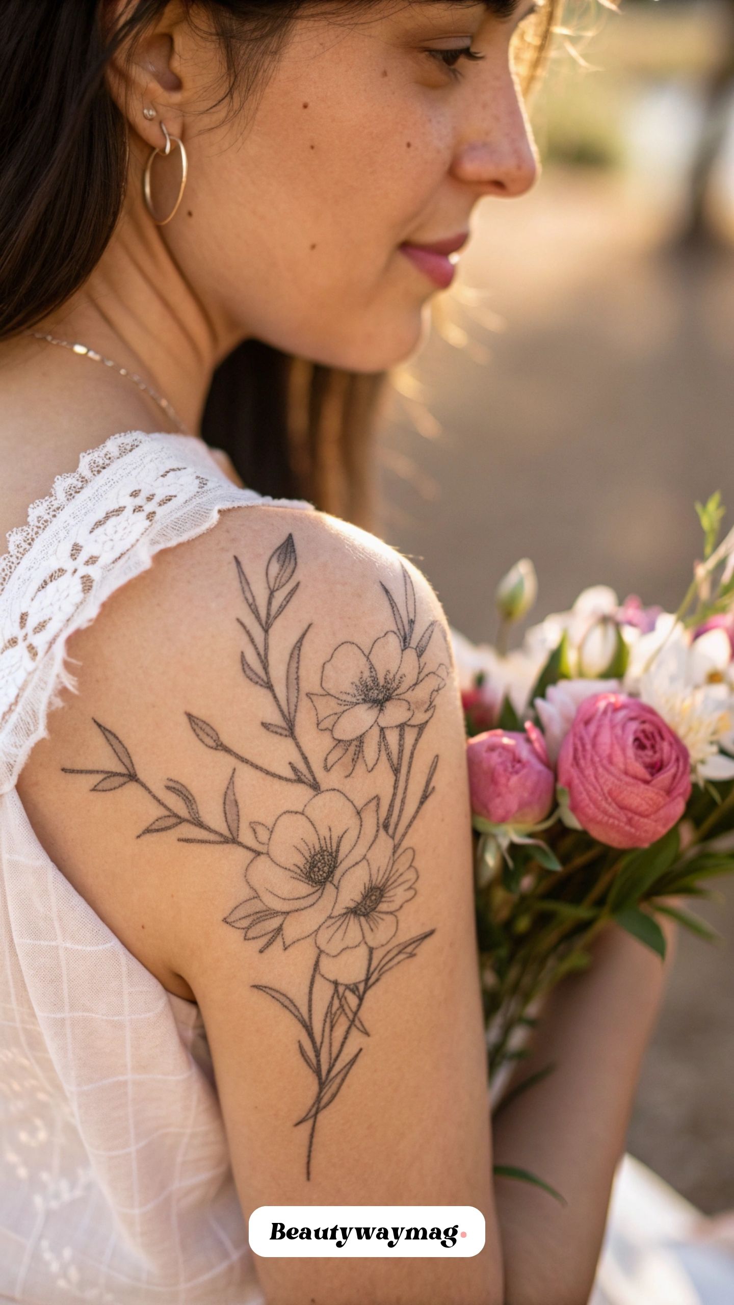 Soft Floral Half Sleeve