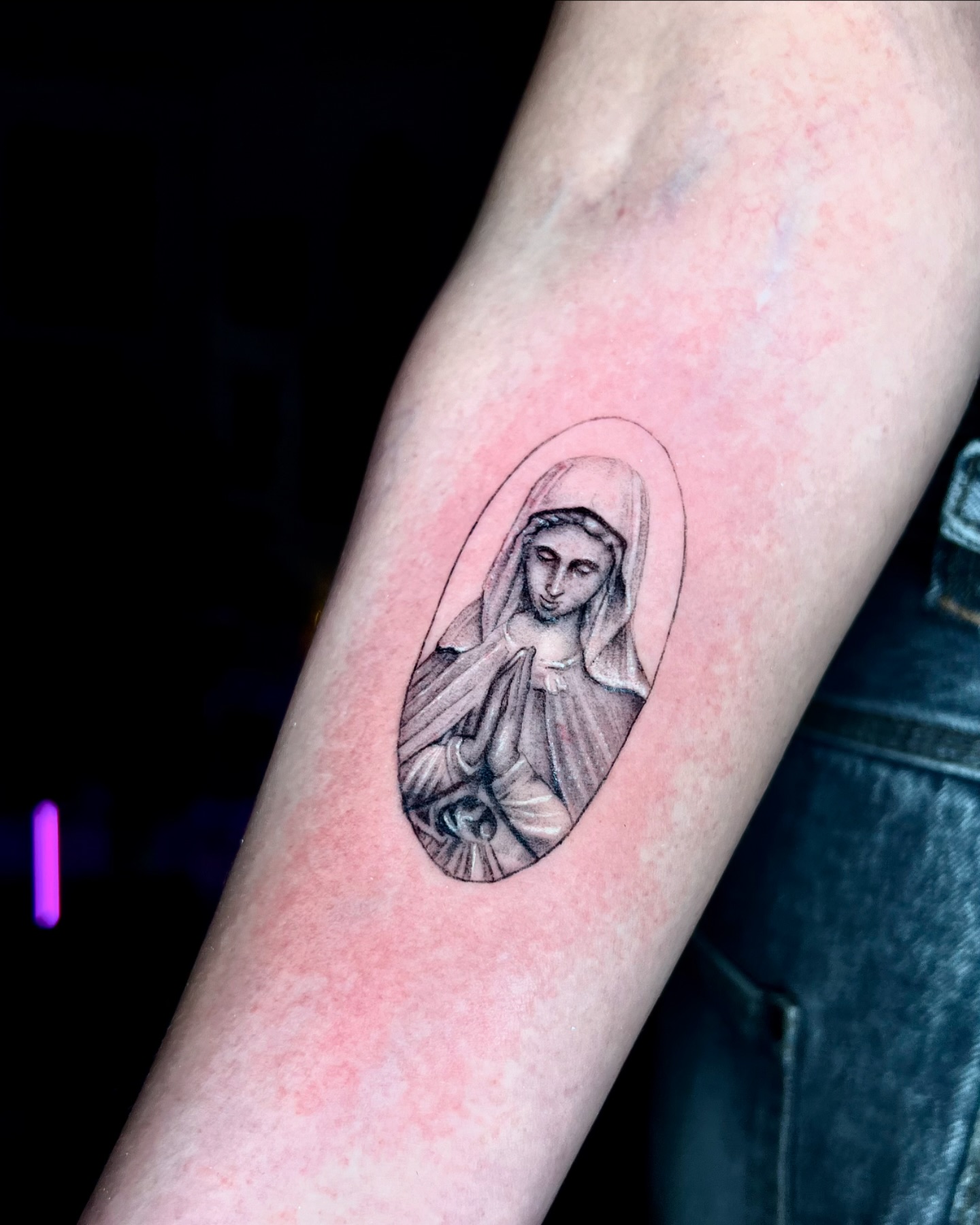 Virgin Mary Tattoo