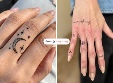 dainty finger tattoos