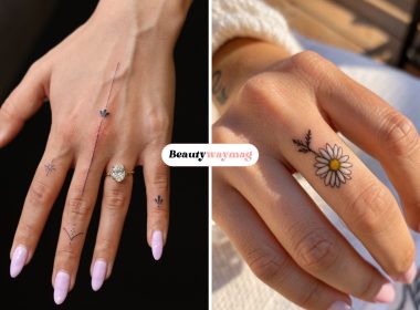 girly finger tattoo
