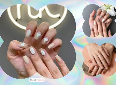 Brown Floral Nail Ideas for a Soft Look