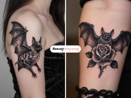 Edgy Gothic Bat Tattoo Ideas