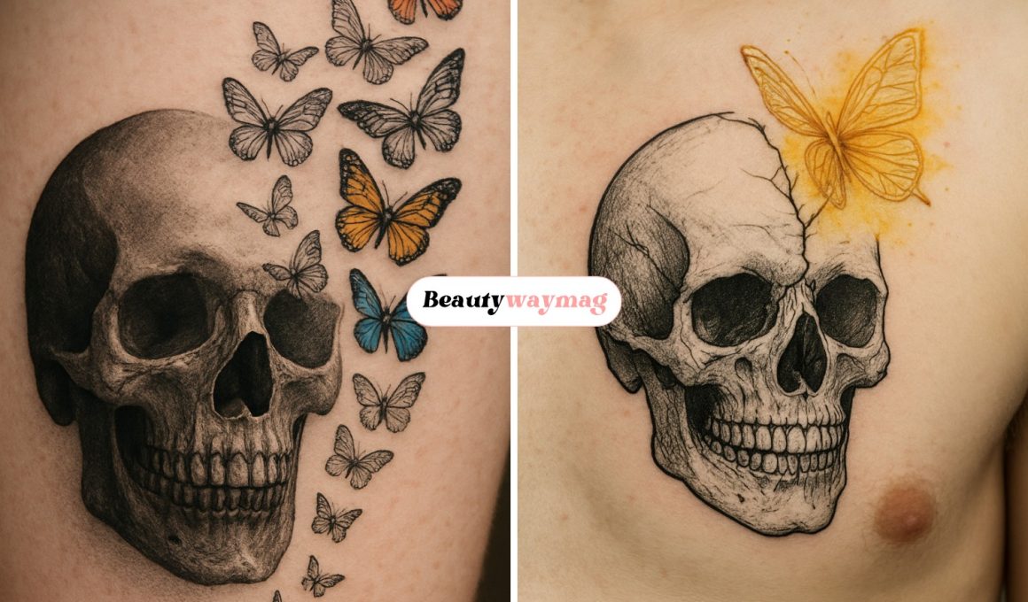 Skull Butterfly Tattoo Ideas